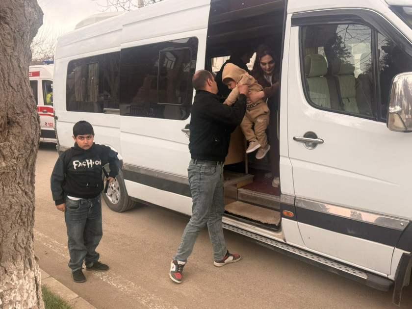 Növbəti köç karvanı Xocavənd şəhərinə çatıb<font color=red> - FOTOLAR</font>