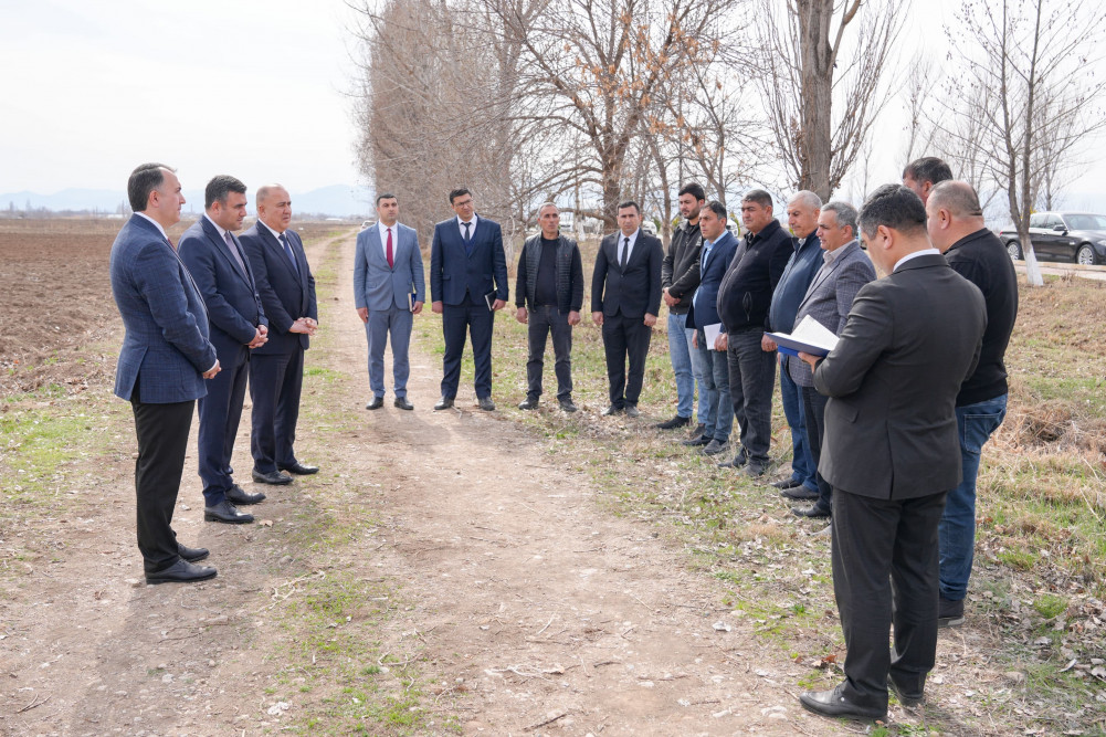 Səlahiyyətli nümayəndə Ceyhun Cəlilov Şərurda torpaq mülkiyyətçiləri ilə görüşüb, kartof əkini ilə tanış olub<font color=red> - FOTOLAR</font>