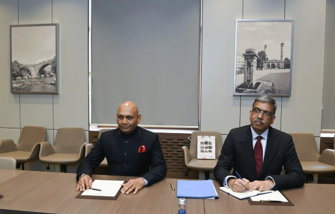 Ceyhun Bayramovla Hindistan səfiri iki ölkə arasında diplomatik məsləhətləşmələr mexanizminin vacibliyini qeyd edib<font color=red> - FOTOLAR</font>