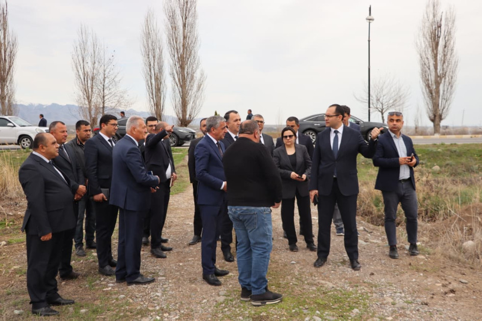 Nazir Məcnun Məmmədov Naxçıvanda təsərrüfatlara baş çəkib, su obyektlərinin vəziyyəti ilə tanış olub<font color=red> - FOTOLAR</font>