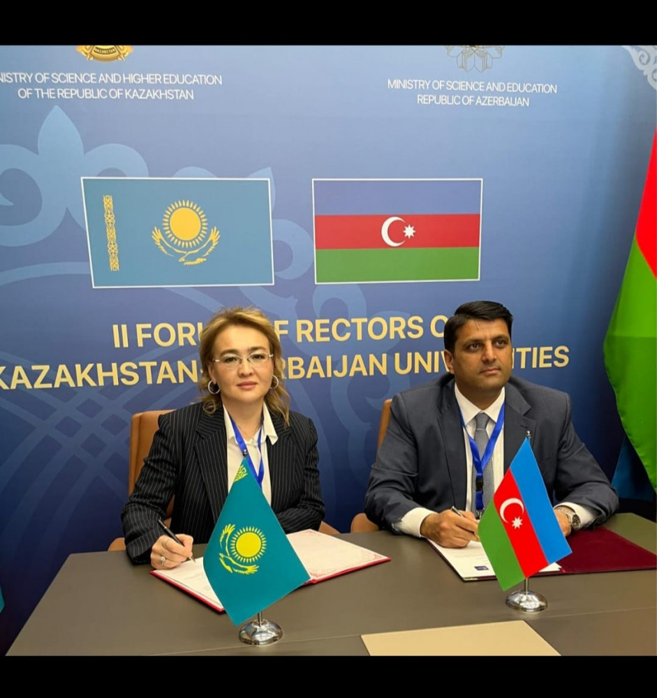 NDU “Study in Azerbaijan” təhsil sərgisində təmsil olunub, Qazaxıstanın bir sıra ali təhsil müəssisələri ilə əməkdaşlığa başlayıb<font color=red> - FOTOLAR</font>