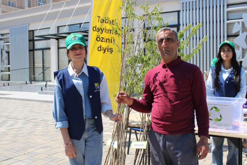 Babək rayonunda “Tullantıları tinglərə dəyiş” aksiyası keçirilib<font color=red> - FOTOLAR</font>