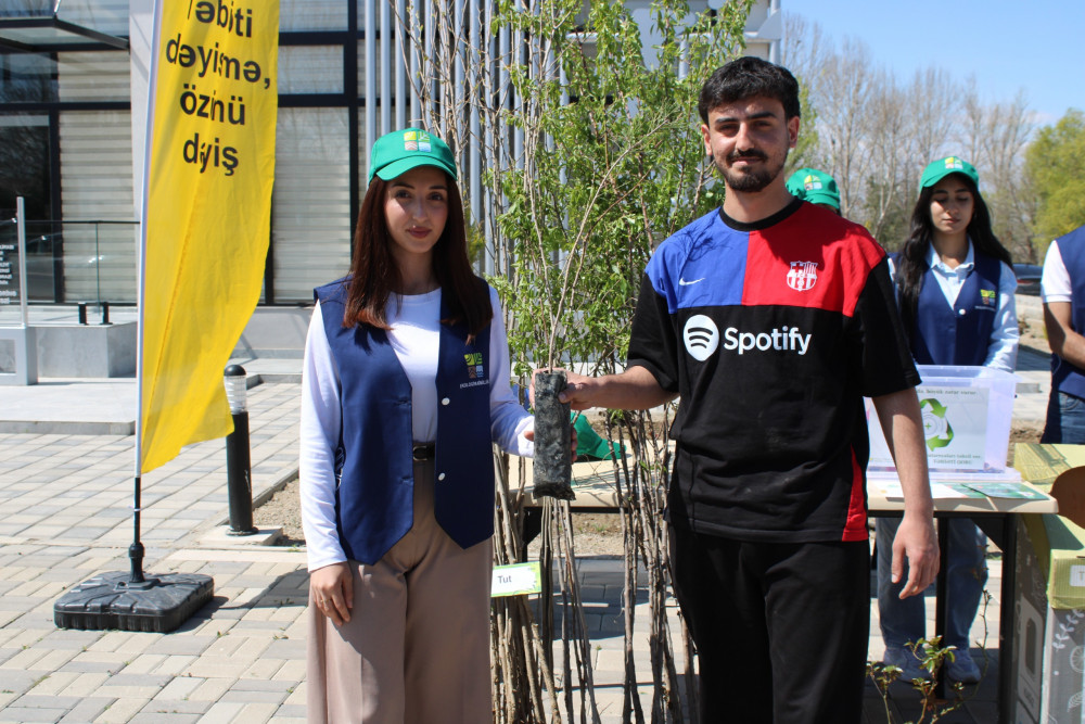 Babək rayonunda “Tullantıları tinglərə dəyiş” aksiyası keçirilib<font color=red> - FOTOLAR</font>