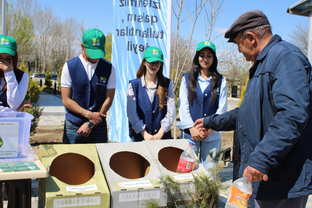 Babək rayonunda “Tullantıları tinglərə dəyiş” aksiyası keçirilib<font color=red> - FOTOLAR</font>