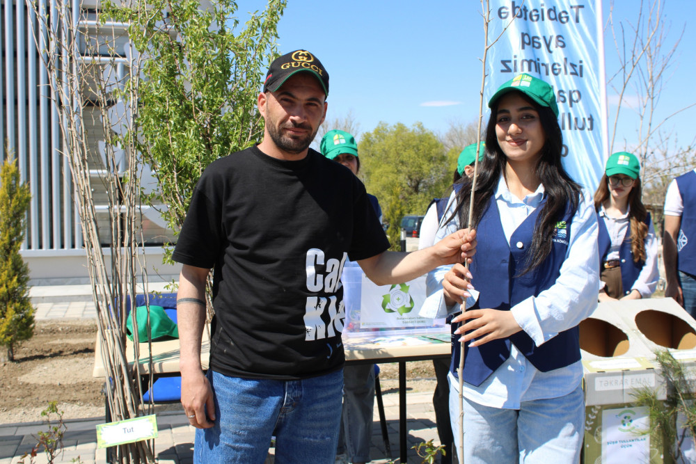 Babək rayonunda “Tullantıları tinglərə dəyiş” aksiyası keçirilib<font color=red> - FOTOLAR</font>