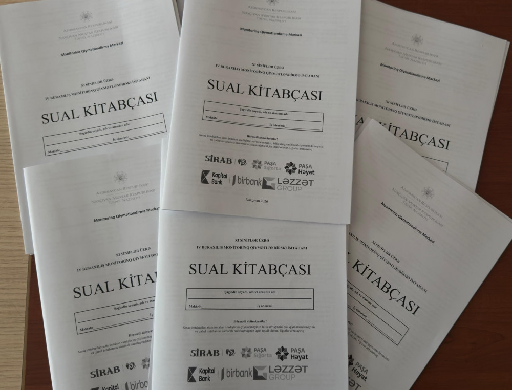 Naxçıvanda XI siniflər üçün tədris ilinin dördüncü buraxılış qiymətləndirmə monitorinqi keçirilib<font color=red> - FOTOLAR</font>