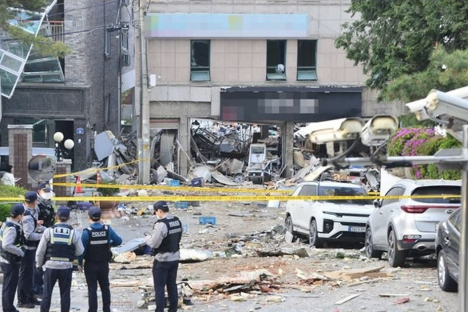 Cənubi Koreyada restoranda baş verən partlayışda 15 nəfər xəsarət alıb<font color=red> - FOTOLAR</font>