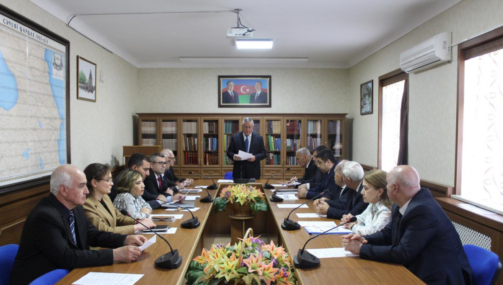 AMEA Naxçıvan Bölməsi Rəyasət Heyətinin növbəti iclası keçirilib<font color=red> - FOTOLAR</font>