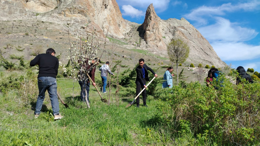Culfada tarixi abidələr ətrafında ekoloji aksiya keçirilib<font color=red> - FOTOLAR</font>