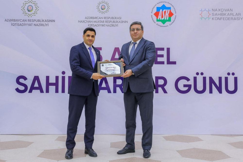 Naxçıvanda “Sahibkarlar Günü”nə həsr olunmuş tədbir keçirilib<font color=red> - FOTOLAR</font>