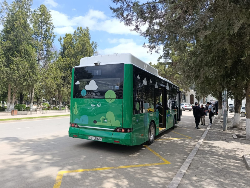 Xankəndidə üç marşrut xətti istifadəyə verilib<font color=red> - FOTOLAR</font>