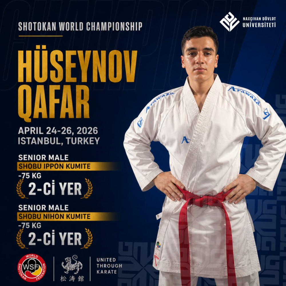 NDU-nun tələbəsi dünya çempionatında ikiqat uğur qazanıb<font color=red> - FOTOLAR</font>