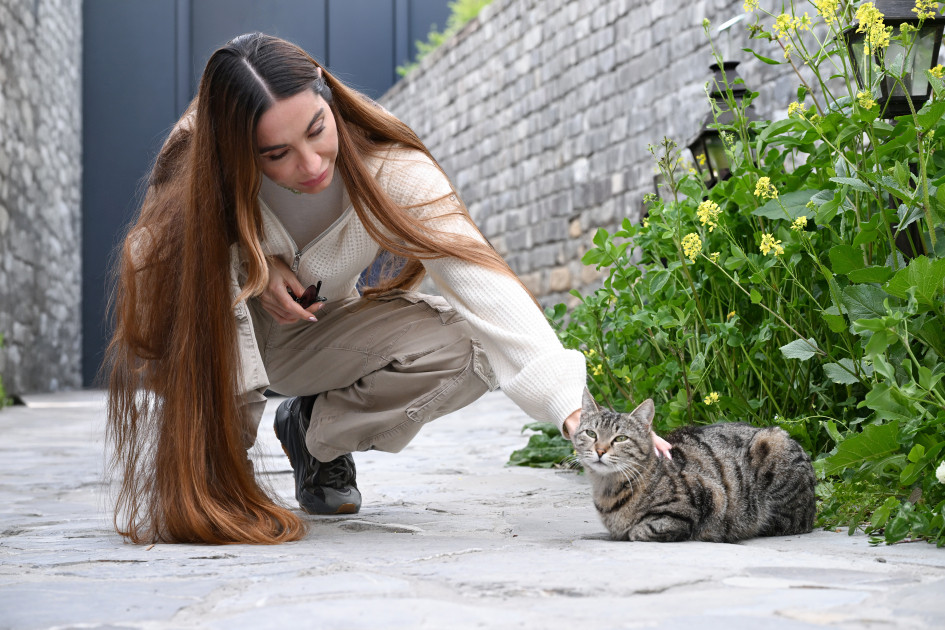 Leyla Əliyeva və Arzu Əliyeva Şəkidə tarixi-memarlıq abidələrinin bərpadan sonra açılışında iştirak ediblər<font color=red> - FOTOLAR</font>