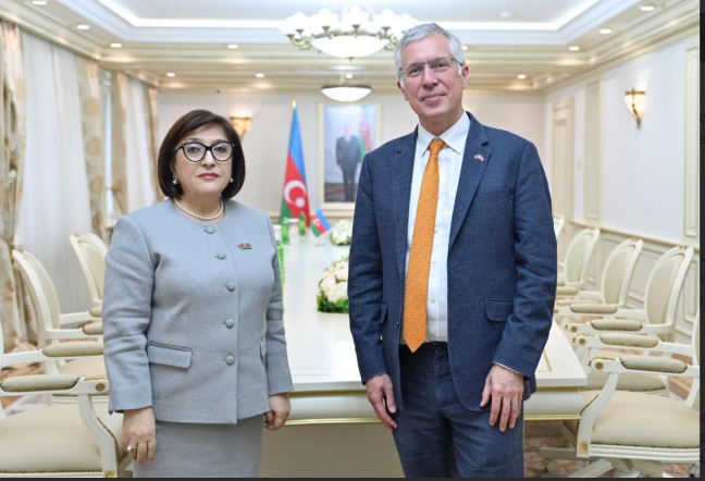 Sahibə Qafarova Britaniya səfiri ilə parlamentlərarası və iqtisadi əlaqələri müzakirə edib<font color=red> - FOTOLAR</font>