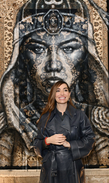 Leyla Əliyeva və Arzu Əliyeva Beynəlxalq Xalça Festivalını ziyarət ediblər<font color=red> - FOTOLAR</font>