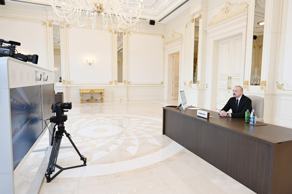 Prezident İlham Əliyev “Avropa Siyasi Birliyi”nin 8-ci Zirvə toplantısında videobağlantı formatında çıxış edib<font color='red'> - YENİLƏNİB</font><font color=red> - FOTOLAR</font>