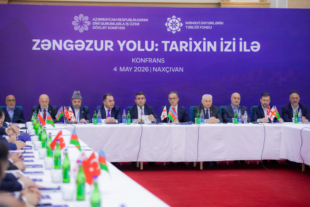Naxçıvanda “Zəngəzur yolu: tarixin izi ilə” mövzusunda konfrans keçirilib<font color=red> - FOTOLAR</font>