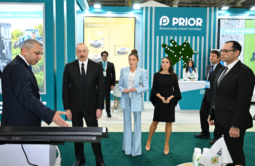Prezident İlham Əliyev 19-cu “Caspian Agro Week” və 31-ci “InterFood Azerbaijan” sərgiləri ilə tanış olub <font color='red'> - YENİLƏNƏCƏK</font><font color=red> - FOTOLAR</font>