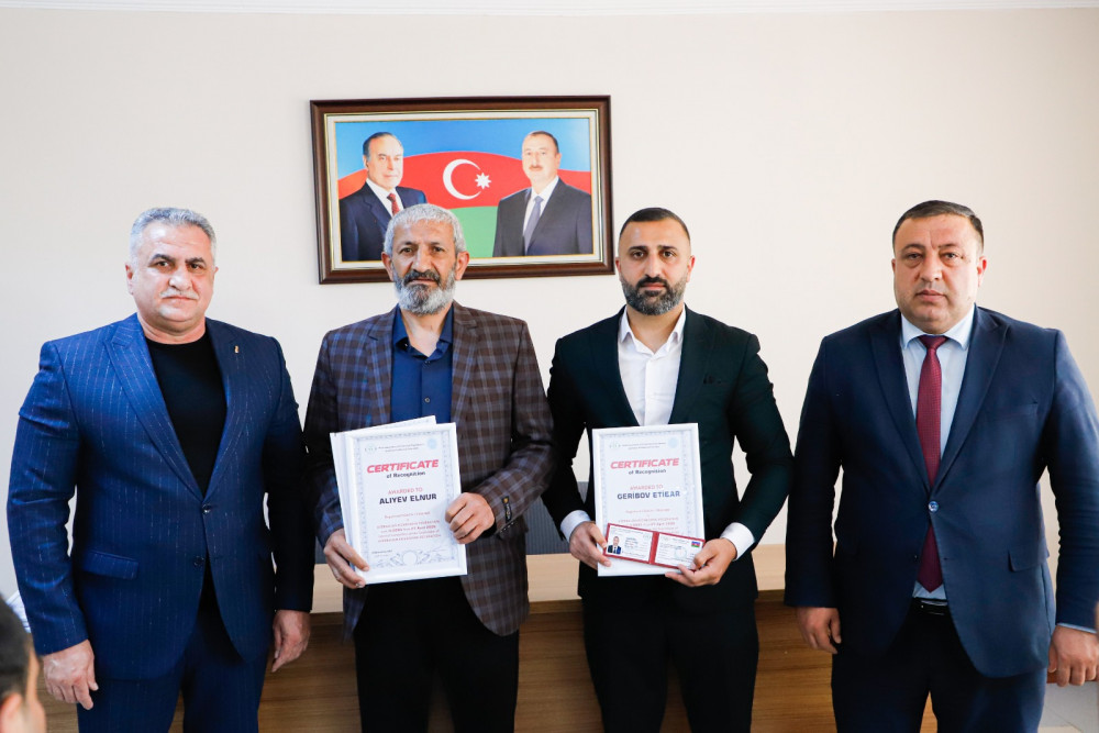 Naxçıvanda kikboksinq klubları rəsmi olaraq federasiya qeydiyyatına alınıb<font color=red> - FOTOLAR</font>
