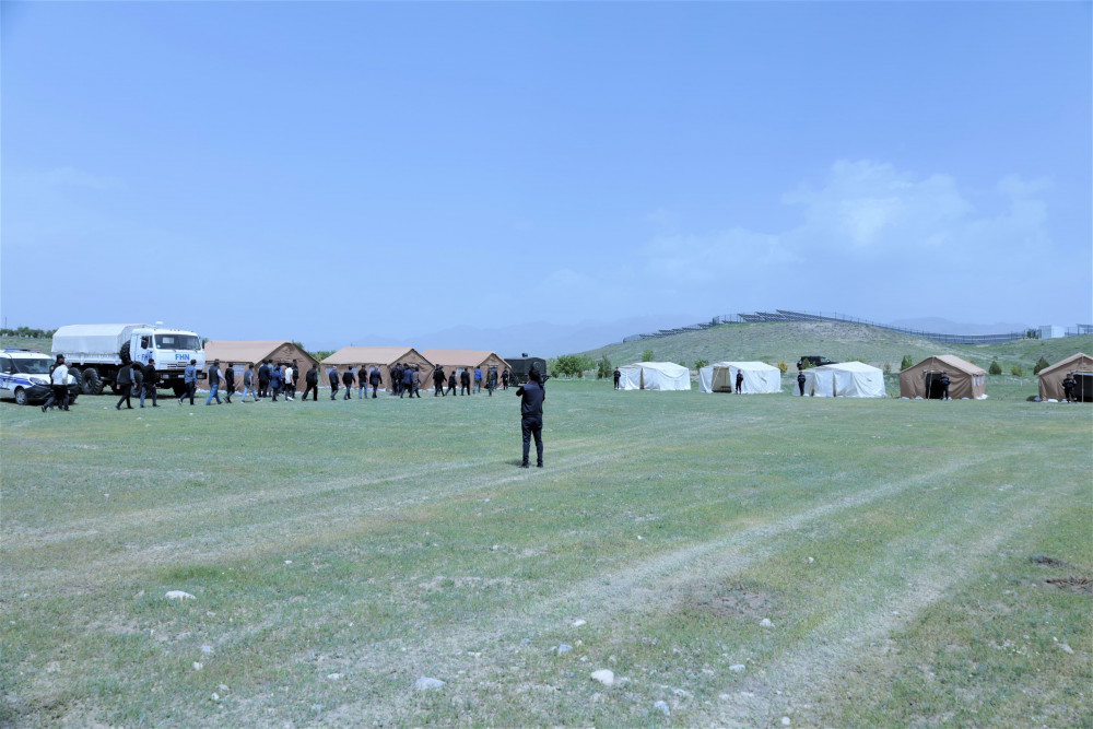 Kəngərli rayonunda kompleks mülki müdafiə təlimi keçirilib <font color=red> - FOTOLAR</font>