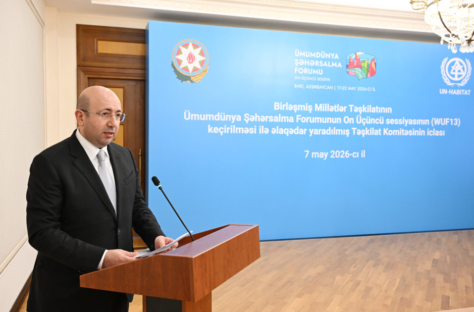 WUF13-ün təşkili ilə əlaqədar yaradılmış Təşkilat Komitəsinin iclası keçirilib<font color=red> - FOTOLAR</font>
