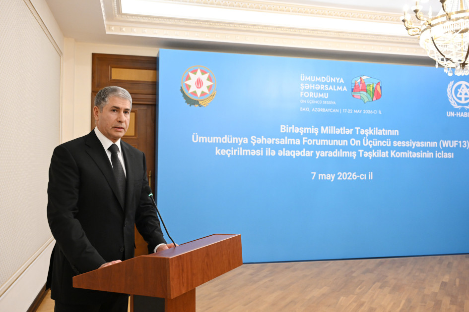 WUF13-ün təşkili ilə əlaqədar yaradılmış Təşkilat Komitəsinin iclası keçirilib<font color=red> - FOTOLAR</font>