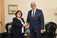 Azərbaycan və Monteneqro parlament sədrlərinin görüşü baş tutub<font color=red> - FOTOLAR</font>