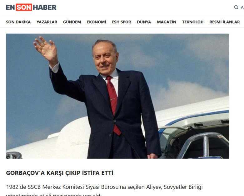 Türkiyə mediası: Heydər Əliyevin Azərbaycan tarixindəki rolu danılmazdır<font color=red> - FOTOLAR</font>