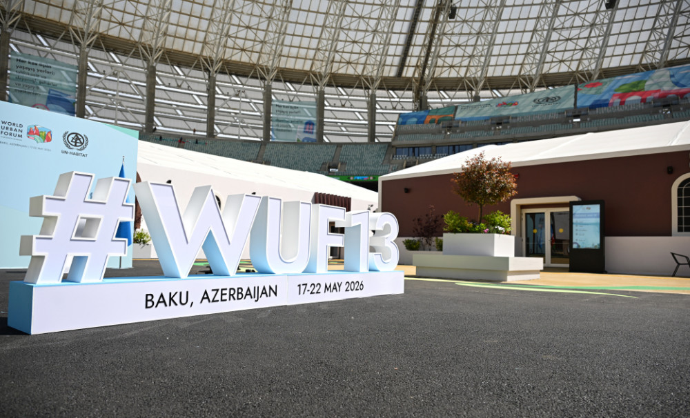 Prezident İlham Əliyev Bakı Olimpiya Stadionunun ərazisində WUF13 ilə bağlı görülən işlərlə tanış olub<font color=red> - FOTOLAR</font>