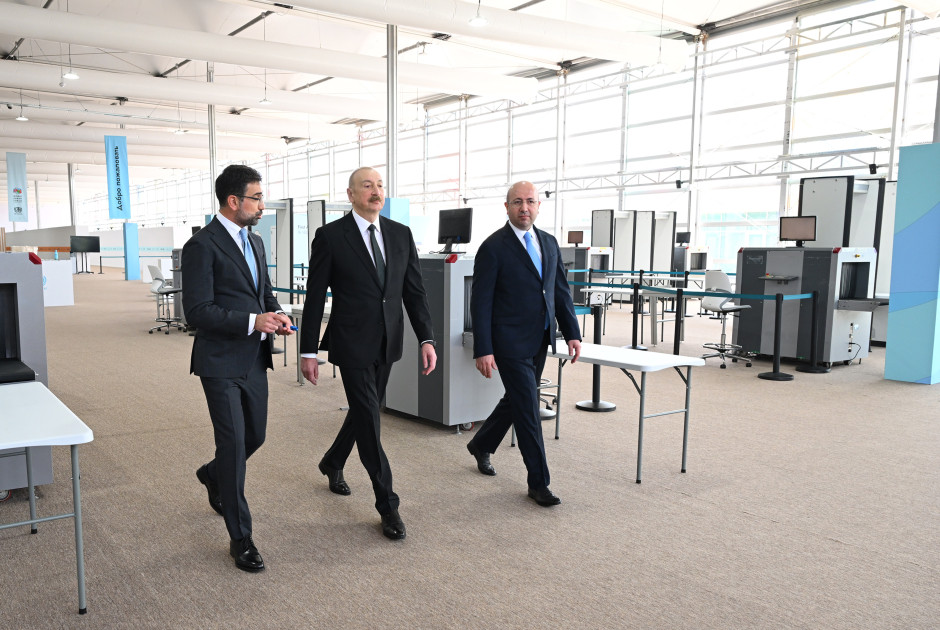 Prezident İlham Əliyev Bakı Olimpiya Stadionunun ərazisində WUF13 ilə bağlı görülən işlərlə tanış olub<font color=red> - FOTOLAR</font>