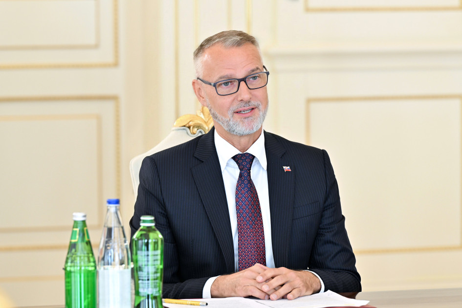 Prezident İlham Əliyev Slovakiya Milli Şurası sədrinin başçılıq etdiyi nümayəndə heyətini qəbul edib<font color=red> - FOTOLAR</font>