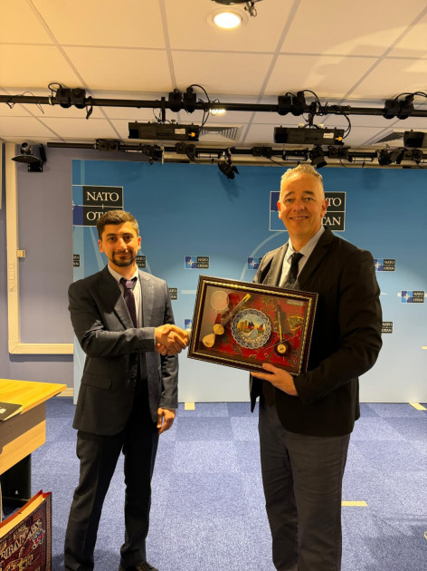 Azərbaycanın gənc diplomatları NATO mənzil-qərargahında<font color=red> - FOTOLAR</font>