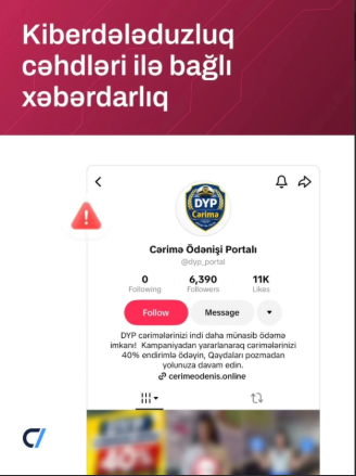 ETX kiberdələduzluq cəhdləri ilə bağlı xəbərdarlıq edib<font color=red> - FOTOLAR</font>