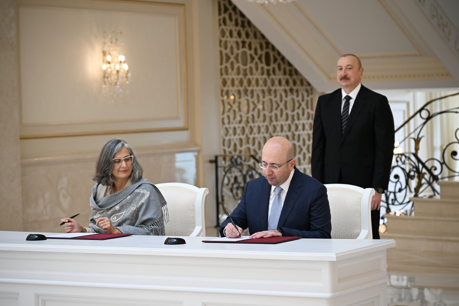 Prezident İlham Əliyev BMT-nin Məskunlaşma Proqramının icraçı direktorunu qəbul edib<font color=red> - FOTOLAR</font>