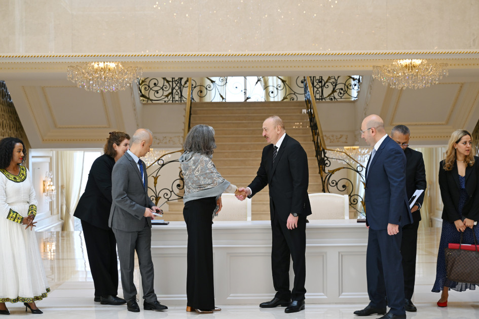 Prezident İlham Əliyev BMT-nin Məskunlaşma Proqramının icraçı direktorunu qəbul edib<font color=red> - FOTOLAR</font>