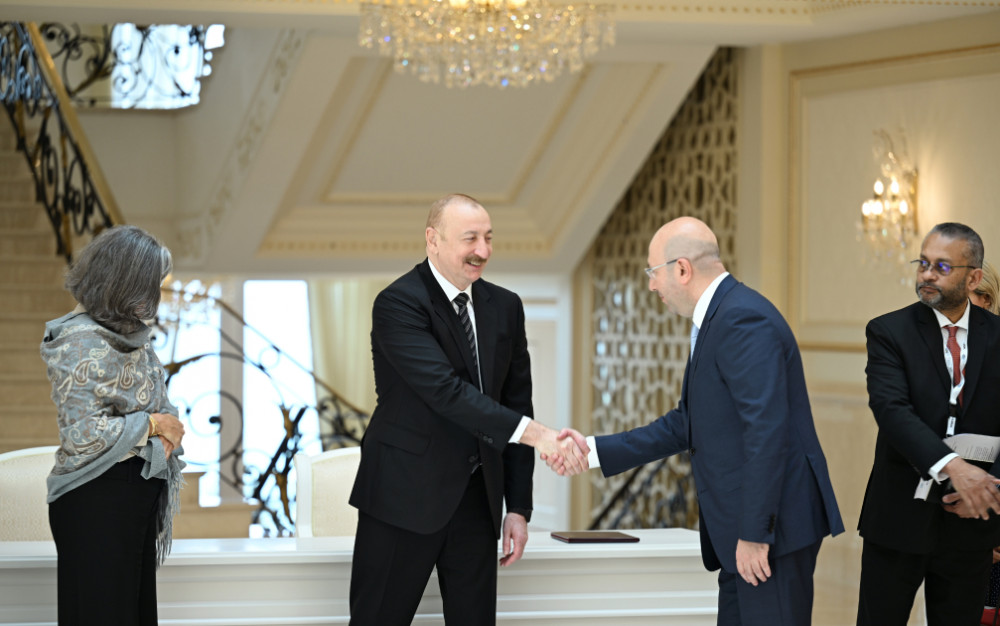 Prezident İlham Əliyev BMT-nin Məskunlaşma Proqramının icraçı direktorunu qəbul edib<font color=red> - FOTOLAR</font>