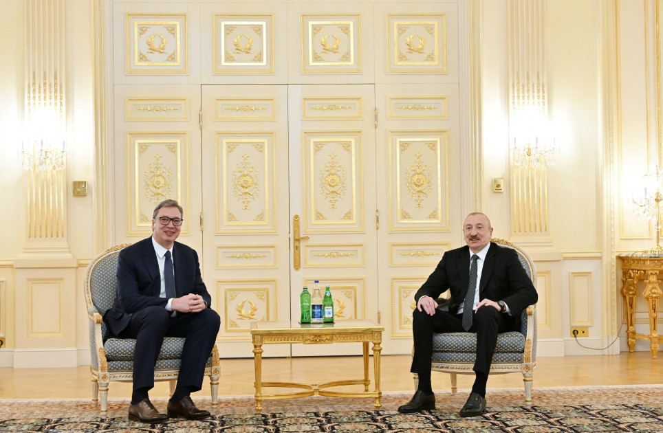 Prezident İlham Əliyev Serbiya Prezidenti ilə görüşüb<font color='red'> - YENİLƏNƏCƏK </font><font color=red> - FOTOLAR</font>