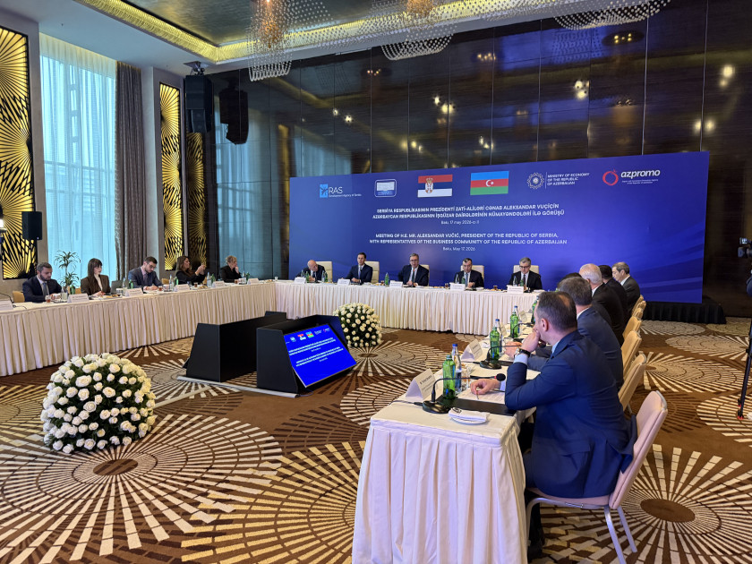 Aleksandar Vuçiç: Azərbaycan şirkətlərinin Serbiya bazarında fəaliyyəti gələcək iqtisadi tərəfdaşlıq üçün mühüm imkanlar yaradır<font color=red> - FOTOLAR</font>