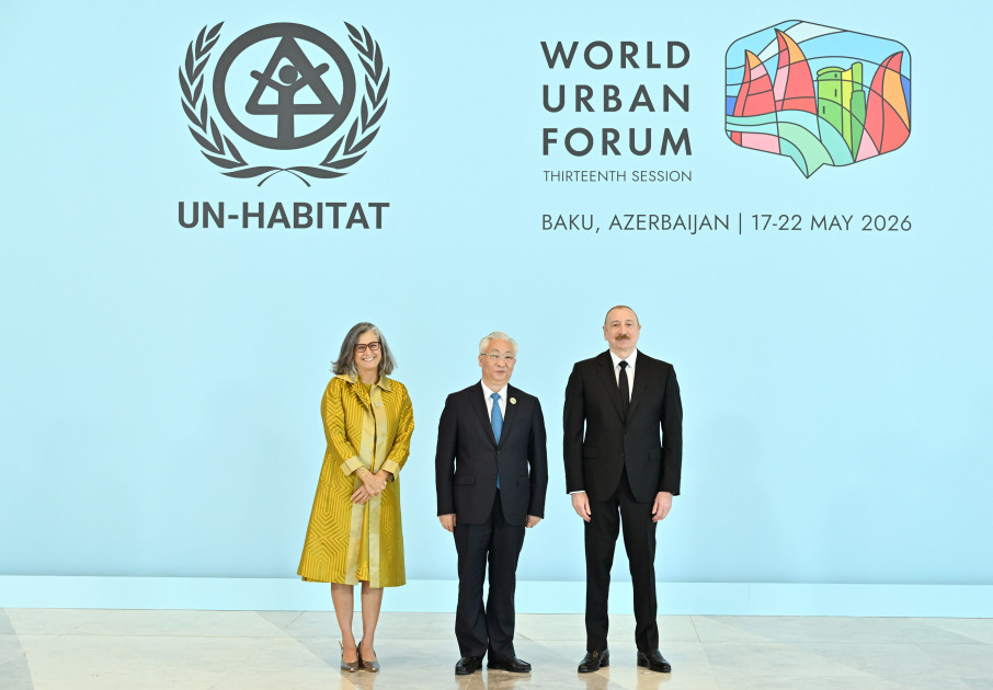 Bakıda Ümumdünya Şəhərsalma Forumunun 13-cü Sessiyasının açılış mərasimi keçirilir Prezident İlham Əliyev tədbirdə iştirak edir<font color='red'> - YENİLƏNƏCƏK</font><font color=red> - FOTOLAR</font>