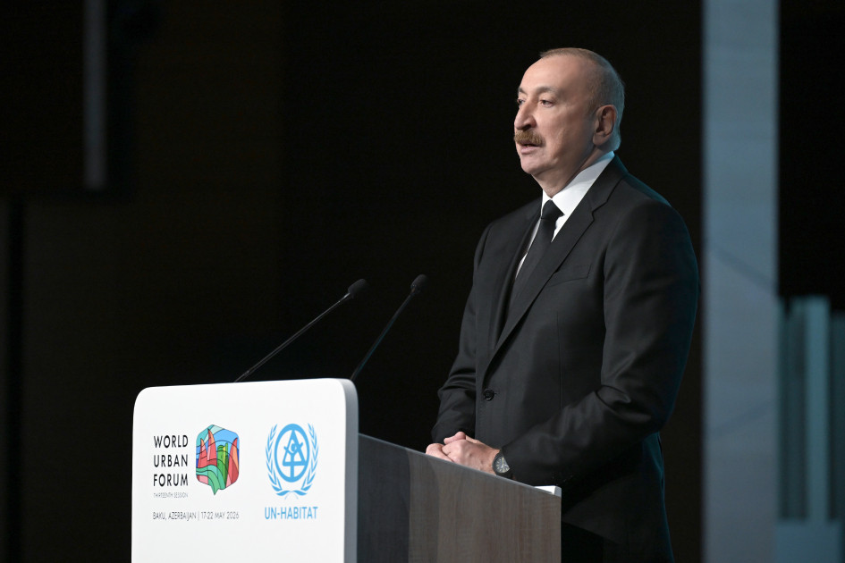 Bakıda Ümumdünya Şəhərsalma Forumunun 13-cü Sessiyasının açılış mərasimi keçirilir Prezident İlham Əliyev tədbirdə iştirak edir<font color='red'> - YENİLƏNƏCƏK</font><font color=red> - FOTOLAR</font>