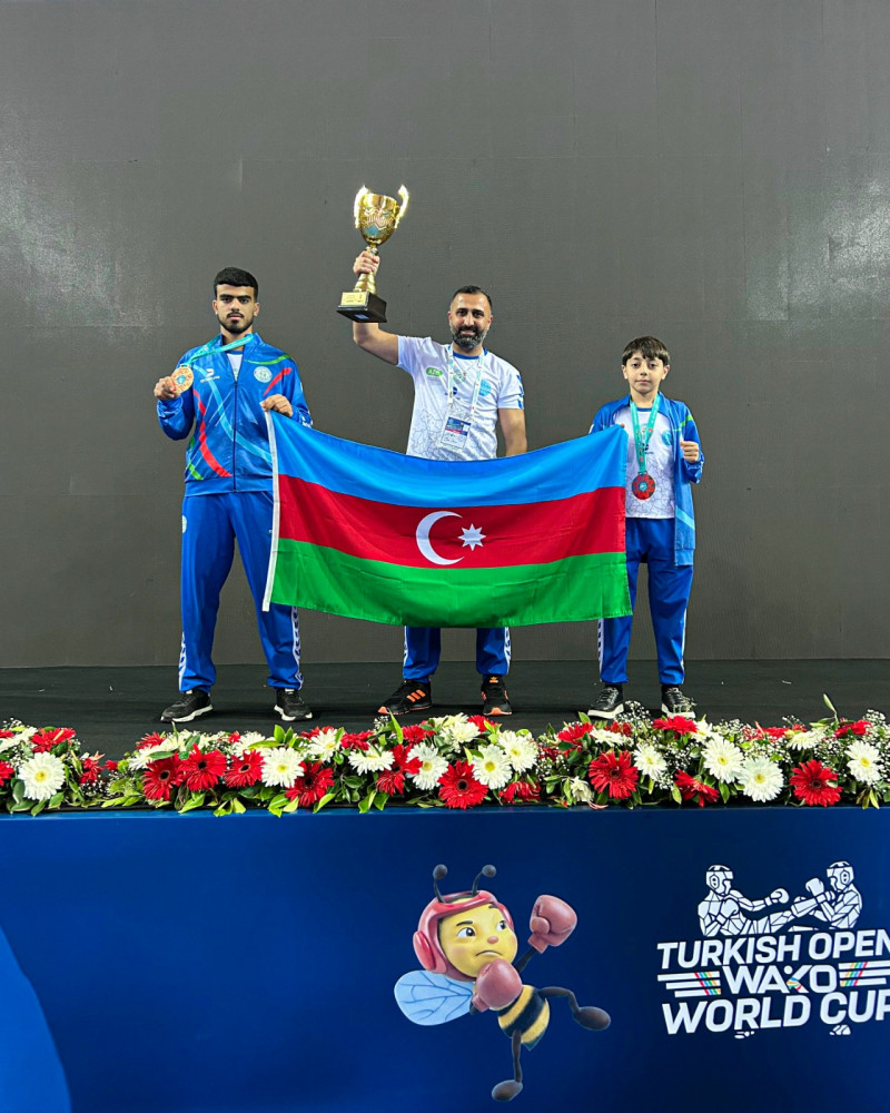 Naxçıvanlı idmançı dünya kubokunun sahibi olub<font color=red> - FOTOLAR</font>