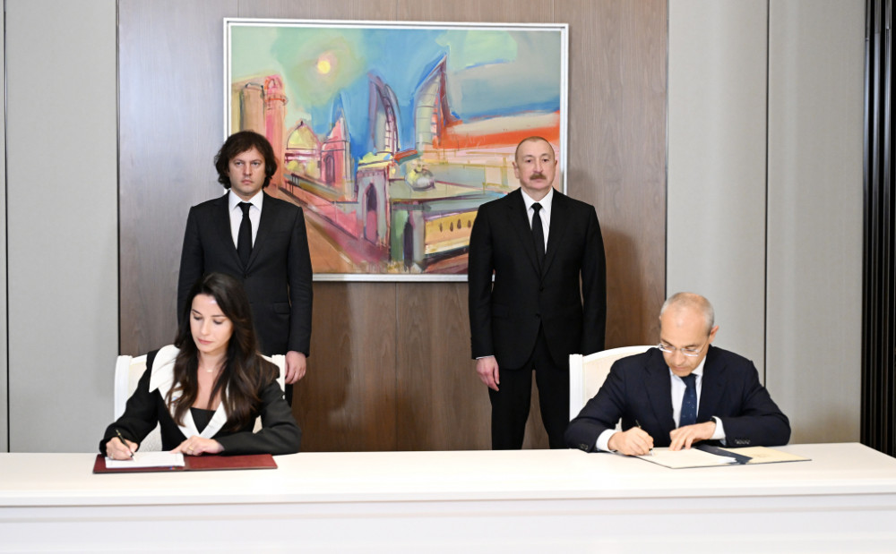 Prezident İlham Əliyevin Gürcüstanın Baş naziri ilə görüşü olub<font color=red> - FOTOLAR</font>