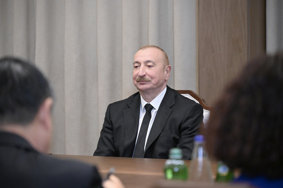 Prezident İlham Əliyev Çin Dövlət Şurasının Baş nazirinin müavinini qəbul edib<font color=red> - FOTOLAR</font>