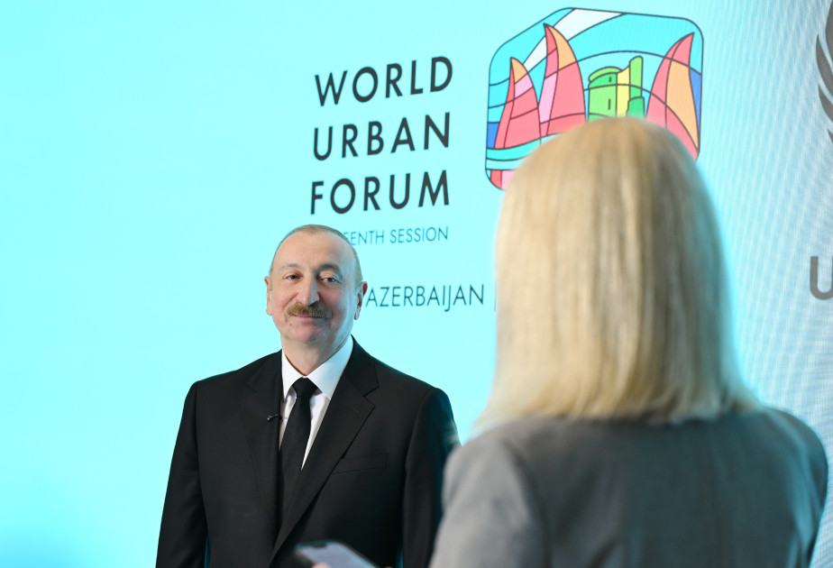 Prezident İlham Əliyev “Euronews” televiziyasına müsahibə verib<font color=red> - FOTOLAR</font>