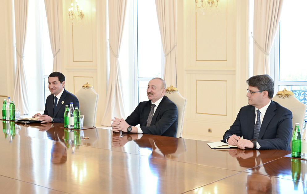 Prezident İlham Əliyev Slovakiya Baş nazirinin müavinini qəbul edib <font color=red> - FOTOLAR</font>