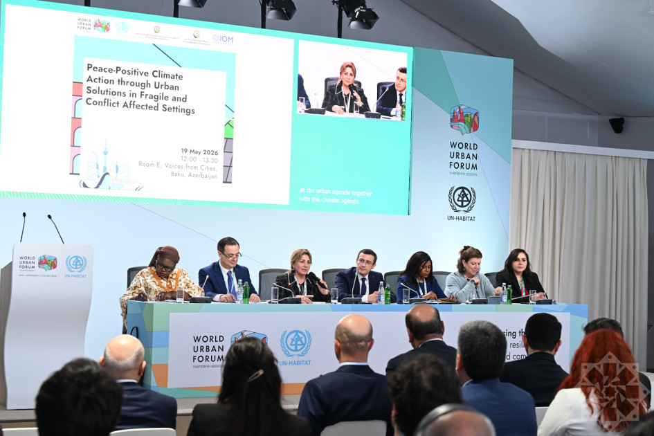 WUF13-də münaqişə və həssas şəraitdə şəhərsalma məsələlərində həllər vasitəsilə sülhə əsaslanan iqlim fəaliyyəti müzakirə olunub<font color='red'> - YENİLƏNİB </font><font color=red> - FOTOLAR</font>