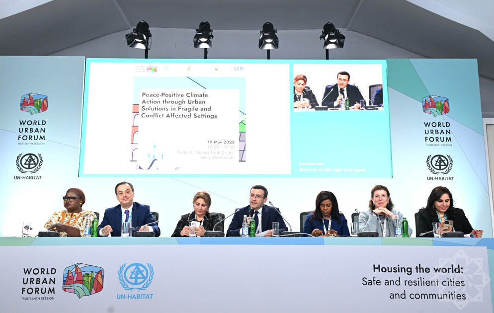 WUF13-də münaqişə və həssas şəraitdə şəhərsalma məsələlərində həllər vasitəsilə sülhə əsaslanan iqlim fəaliyyəti müzakirə olunub<font color='red'> - YENİLƏNİB </font><font color=red> - FOTOLAR</font>