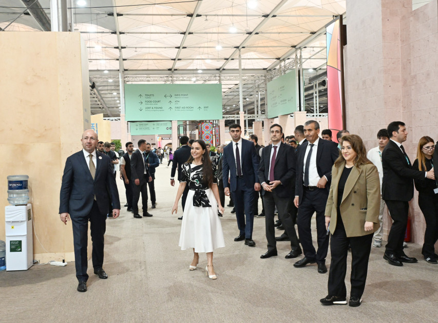 Leyla Əliyeva və Arzu Əliyeva "Urban Expo" sərgisi ilə tanış olublar<font color=red> - FOTOLAR</font>