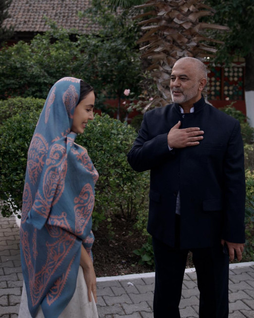 Leyla Əliyeva Masallıda Cümə məscidini ziyarət edib<font color=red> - FOTOLAR</font>