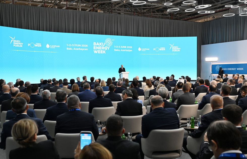 Prezident İlham Əliyev Bakı 31-ci “Baku Energy Forum”un rəsmi açılış mərasimində iştirak edir<font color=red> - FOTOLAR</font>